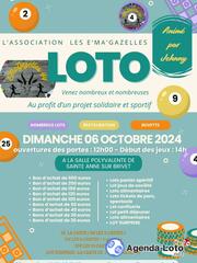 Photo du loto Loto Ema'Gazelles animé par Johnny