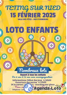 Photo du loto Loto enfants ( 5 à 12 ans )