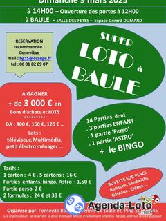 Photo du loto Loto entente bauloise tennis de table et ping st jean 45