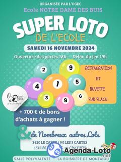 Photo du loto Loto Familial Ecole Notre Dame des Buis