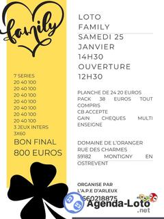 Photo du loto Loto family 14h30