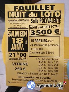 Photo du loto Loto fauillet