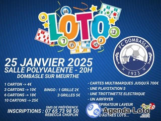 Photo du loto Loto fc dombasle