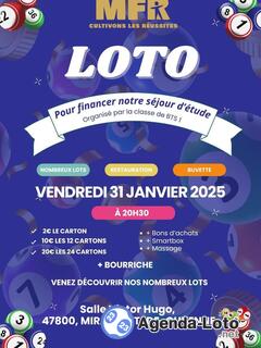 Photo du loto Loto financement séjour d'étude BTS Tourisme MFR Miramont