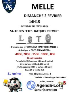 Photo du loto loto'foot st martin les melle''anime par coco animation'