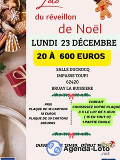 Photo du loto Loto futsal veille de Noël