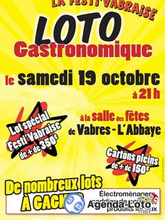 Photo du loto Loto gastronomique de la Festi'Vabraise