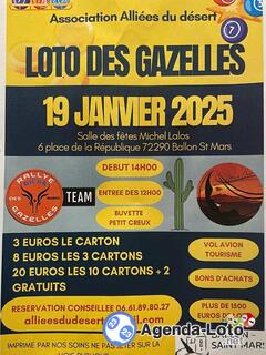 Photo du loto Loto des Gazelles