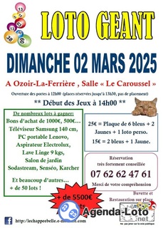 Photo du loto LOTO GEANT 77 Ozoir la Ferrière