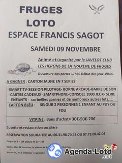 Photo du loto LOTO GEANT du javelot club Les Hérons de la Traxéne