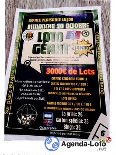 Photo du loto loto gèant organisé par les associations patriotiques de Luç