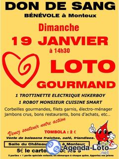 Photo du loto Loto gourmand des donneurs de sang