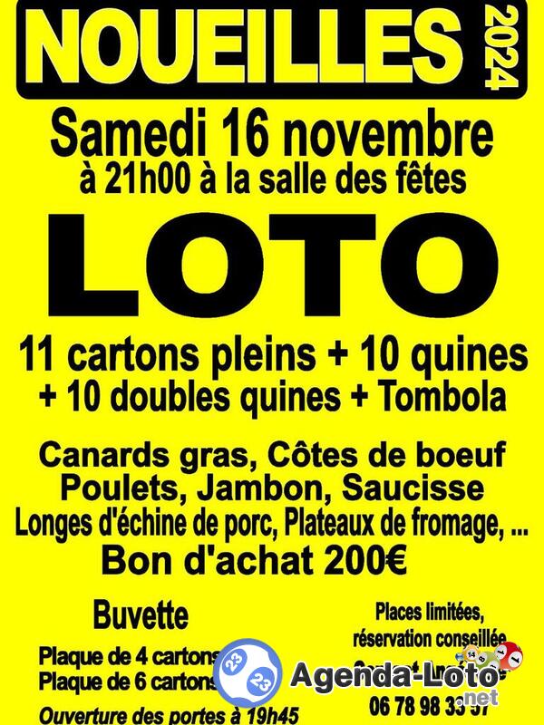 Loto Gourmand du Comité des Fêtes