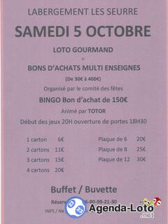 Photo du loto Loto gourmand et bons d'achats