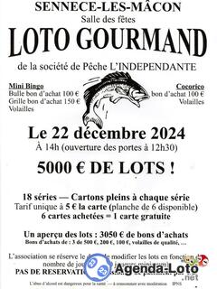 Photo du loto loto gourmand de la societe de peche l'independante