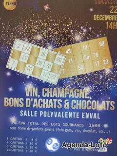 Photo du loto Loto gourmand tennis club enval