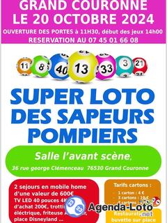 Photo du loto LOTO grand Couronne amicale pompier