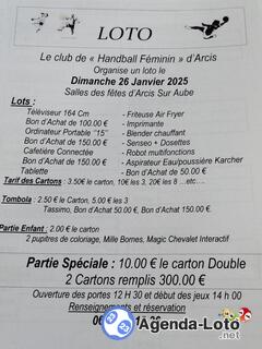 Photo du loto Loto hand ball féminin