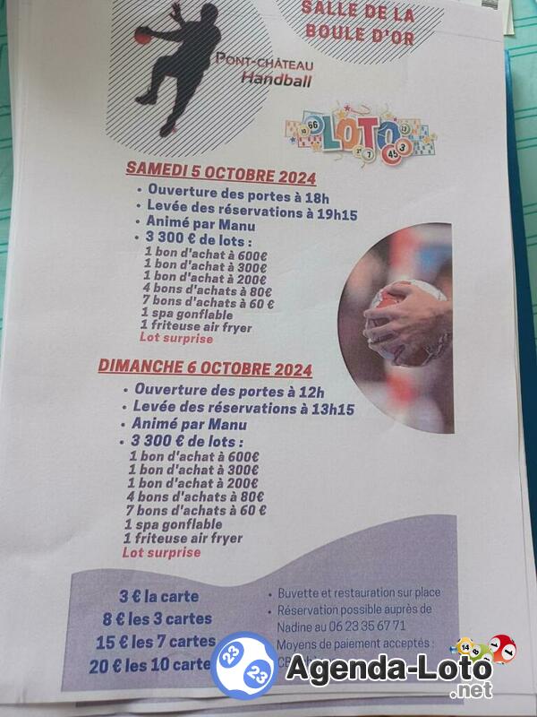 Loto handball pontchateau