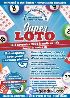 Photo du loto Loto hospitalite saint etienne groupe sainte bernadette