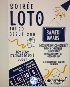 Photo du loto Loto jeune France vergaville samedi 8 mars