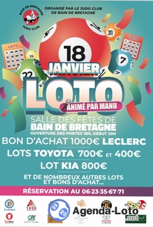 Photo du loto Loto Judo Club Bain de Bretagne