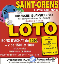 Photo du loto Loto de L'ADIM'S