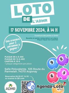 Photo du loto Loto de l'ADMR d'Argonay