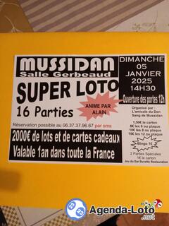 Photo du loto Loto de l'amicale du don de sang du mussidanais