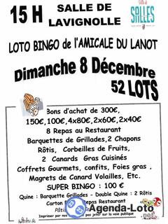 Photo du loto Loto de l'amicale du lanot