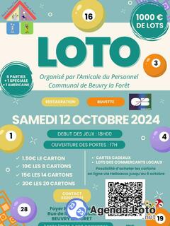 Photo du loto Loto de l amicale du personnel communal