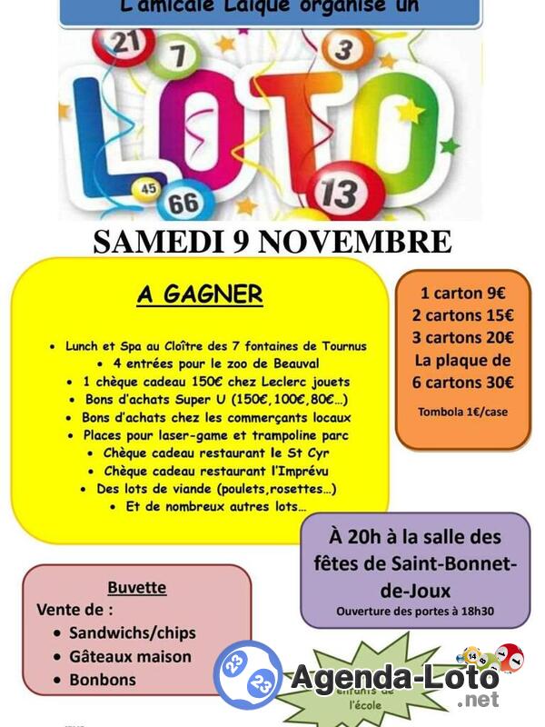 Loto de l'amicale laïque