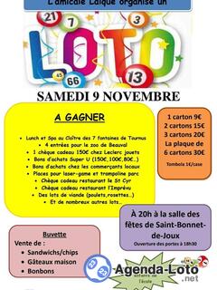 Photo du loto Loto de l'amicale laïque