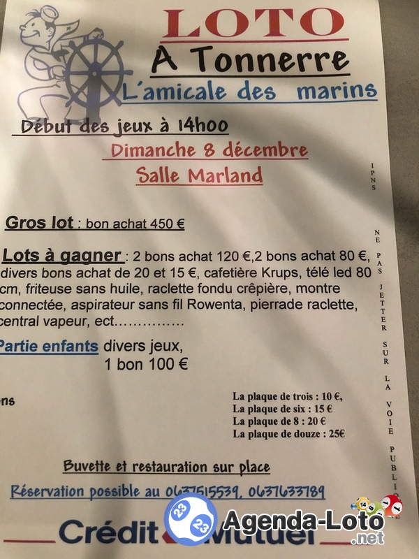 Loto de l'amicale des marins