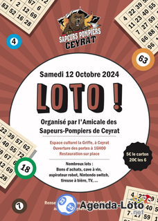 Photo du loto Loto de l’amicale des Pompiers de Ceyrat