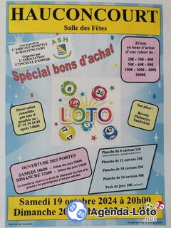 Photo du loto Loto de l amicale sportive de hauconcourt