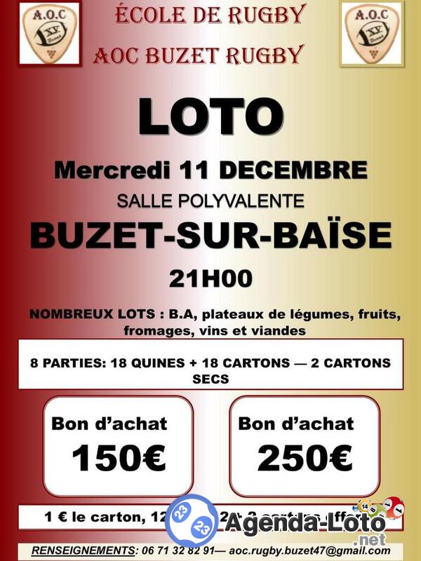 Loto de L'AOC Rugby