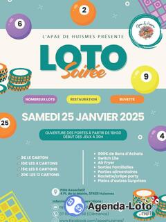 Photo du loto Loto de l'APAE huismes