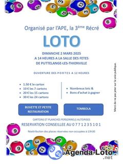 Photo du loto Loto de l'ape