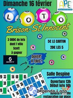 Photo du loto Loto de l'APE de Brison-Saint Innocent