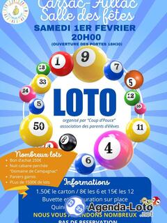 Photo du loto Loto de l'APE de Carsac Aillac