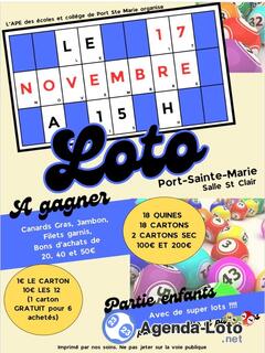 Photo du loto Loto de l ape des écoles