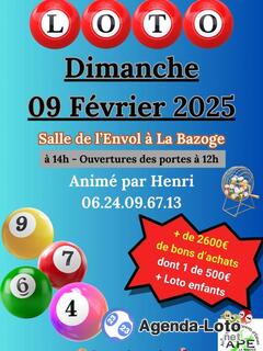 Photo du loto Loto de l'Ape de la bazoge