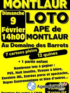 Photo du loto Loto de l'APE de Montlaur