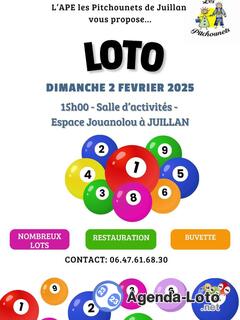 Photo du loto Loto de l’APE les Pitchounets de Juillan