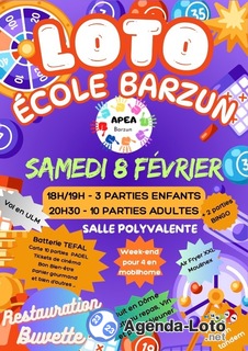 Photo du loto LOTO de l'APEA de l'école de BARZUN