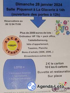 Photo du loto Loto de l'ascbr tennis