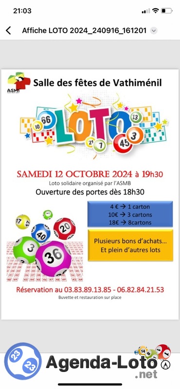 Loto de l’ASMB