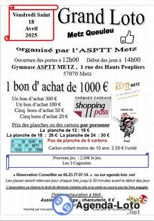 Photo du loto Loto de l'ASPTT