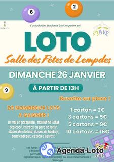 Photo du loto Loto de l'association 3 AVE